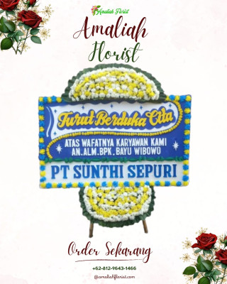 Papan Bunga Duka di Animha