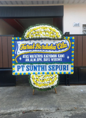 Papan Bunga Duka di Animha